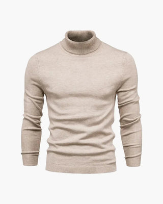 JANGSAN Maglione a Collo Alto in Lana Merino