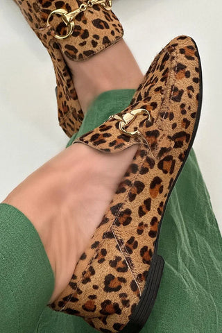 Clotilde | Mocassino stampa leopardata