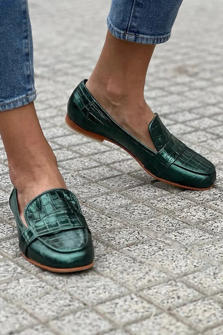 Marzia | Mocassino effetto coccodrillo