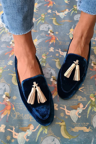 Rosalia | Mocassino con nappe color champagne