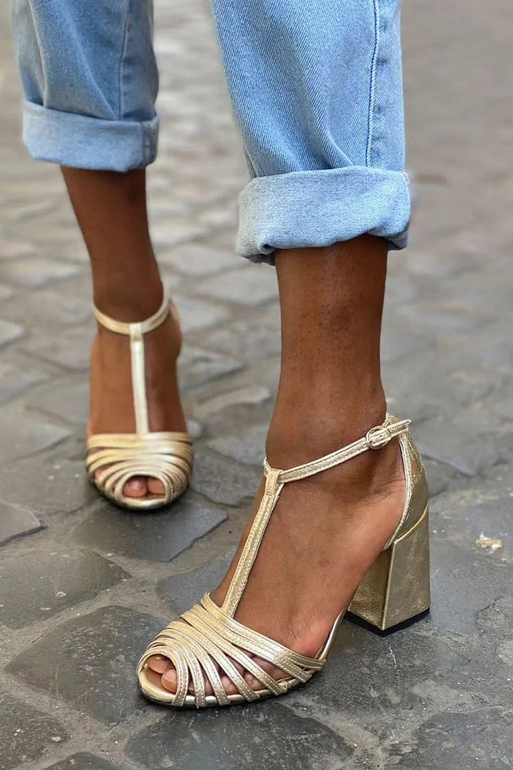 Filomena | Sandali eleganti con cinturino a T