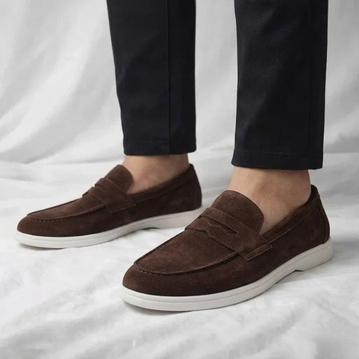 Penny Loafers in Suede Mayfair