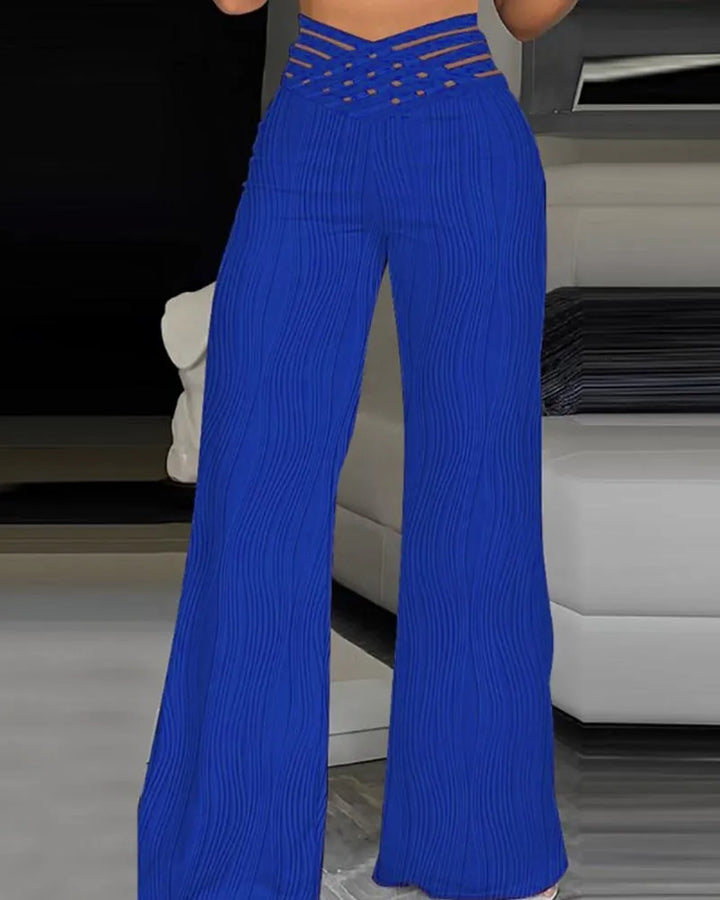 Emma | Pantaloni a vita alta incrociati