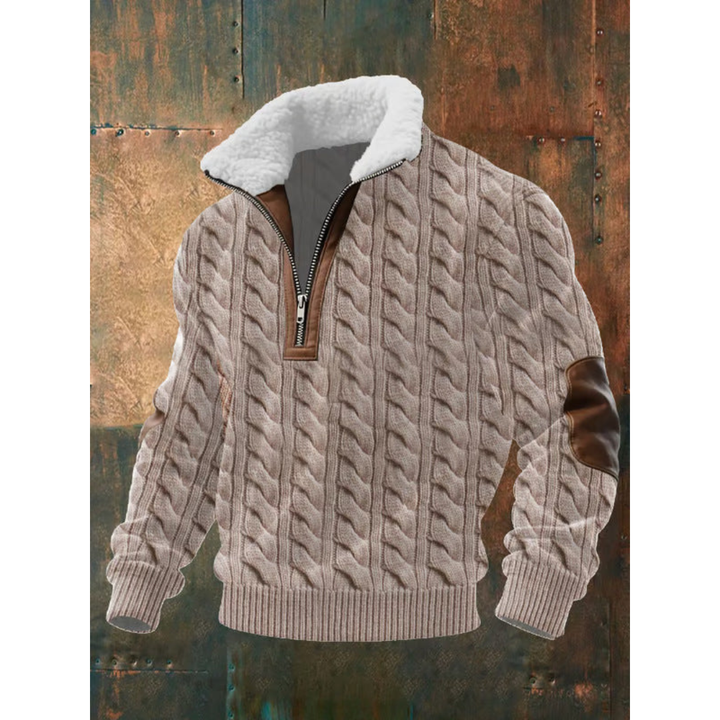 Ettiene | Maglione in pile con zip e colletto alto