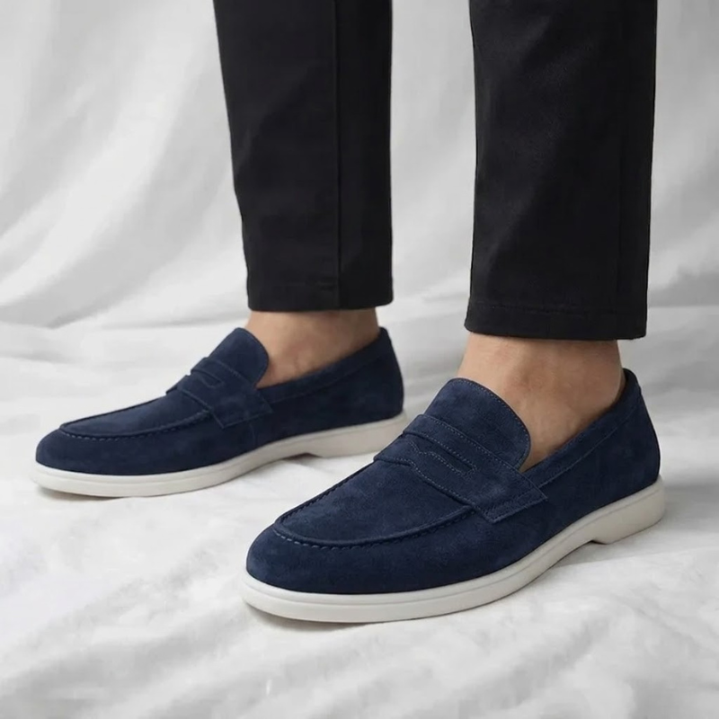 Penny Loafers in Suede Mayfair