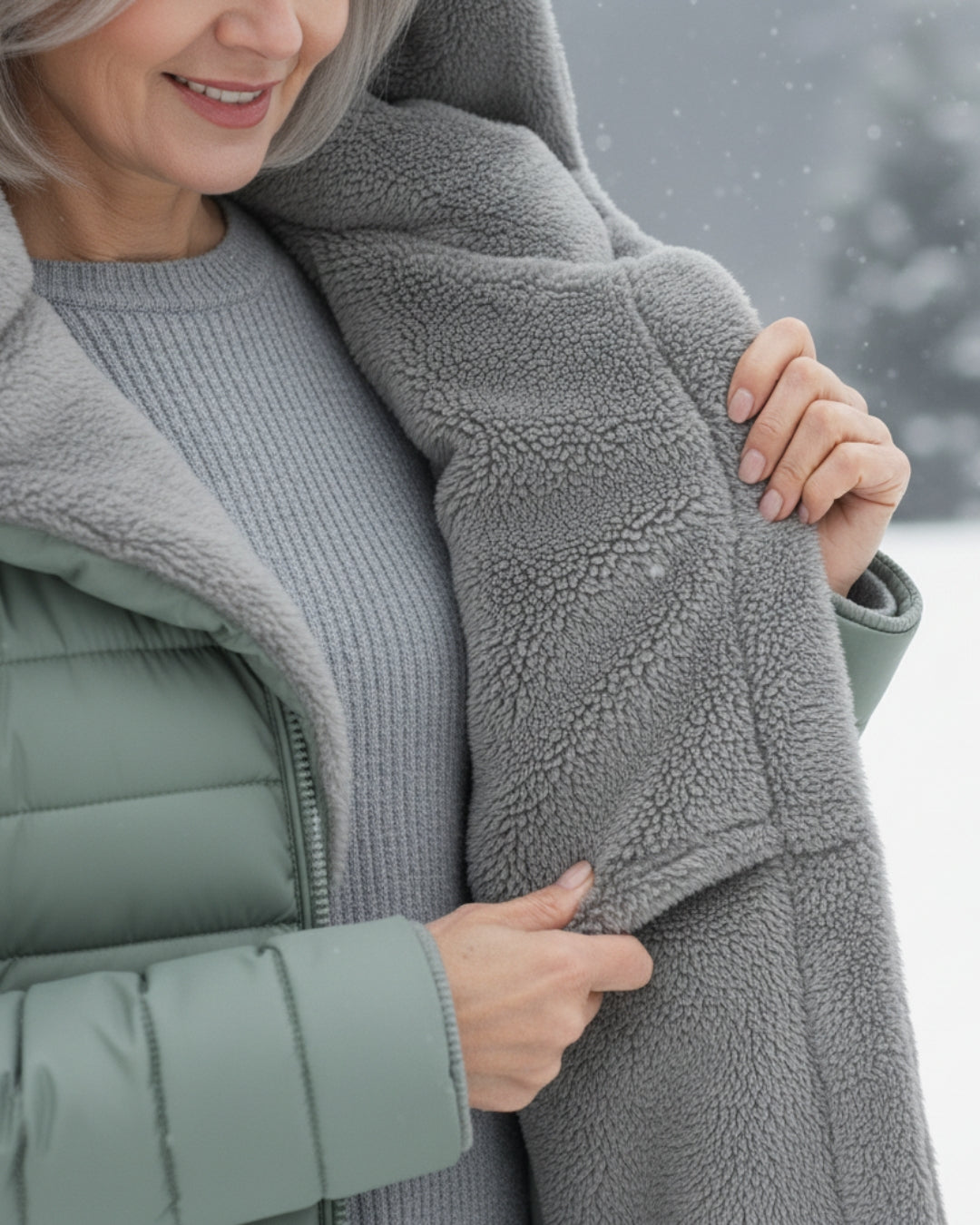Joanna | Giacca invernale elegante foderata in pile