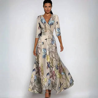 Eliana | Abito a-line floreale elegante