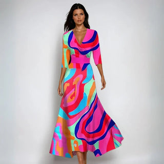 Eliana | Abito a-line floreale elegante