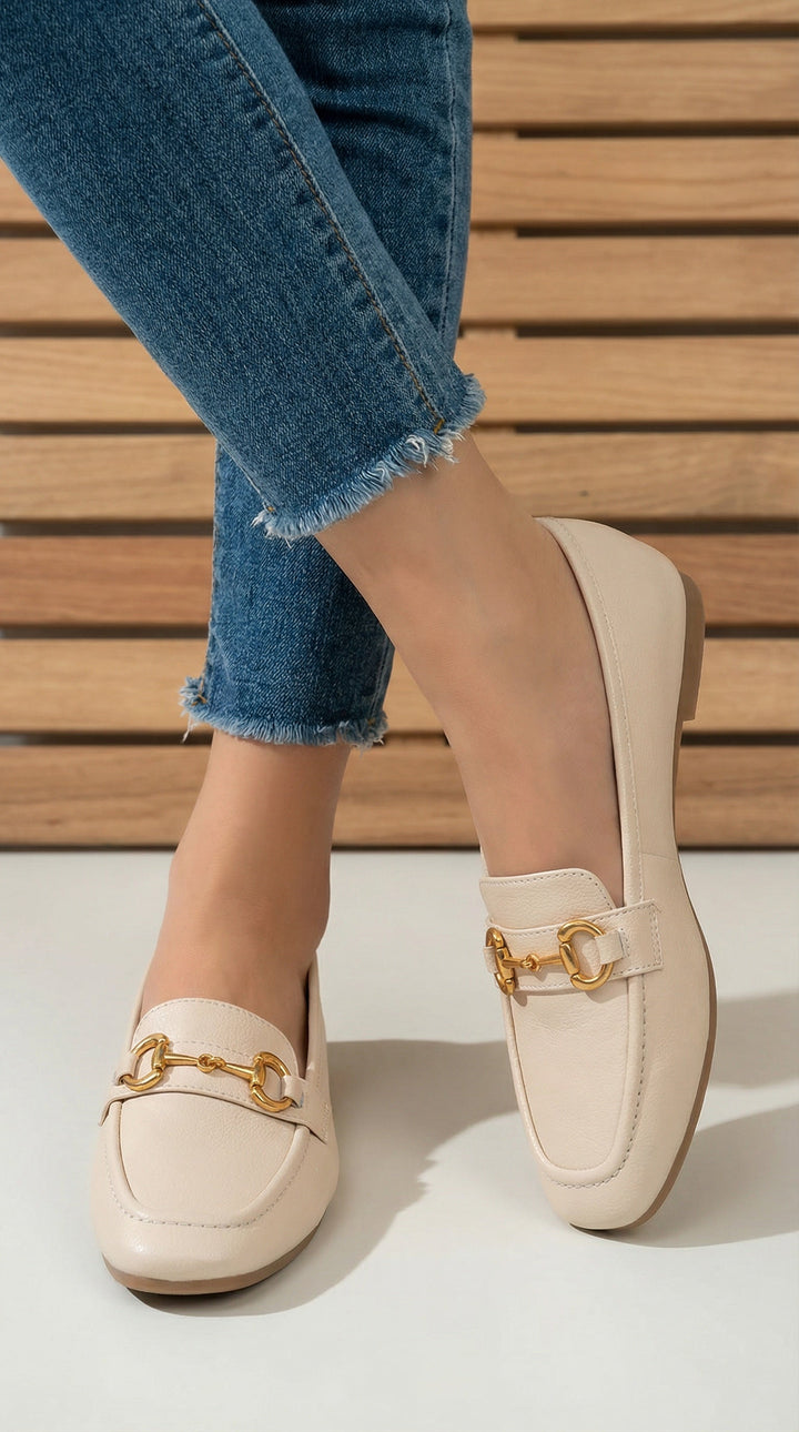 Tersilla | Mocassino elegante con fibbia dorata