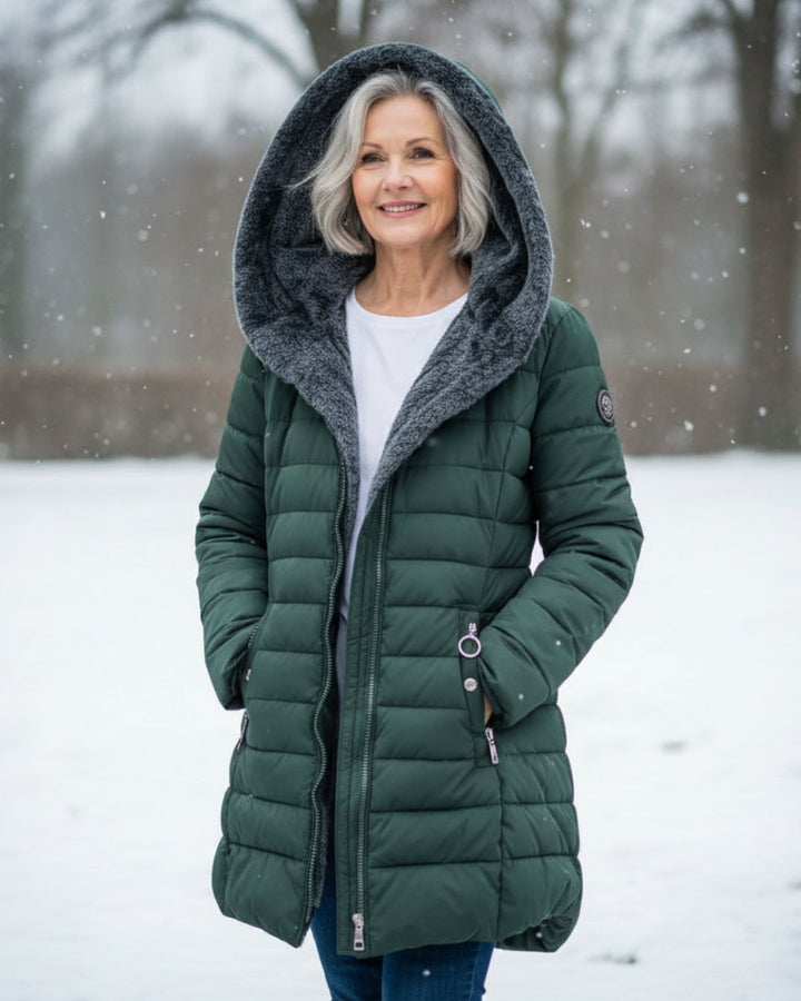 Joanna | Giacca invernale elegante foderata in pile