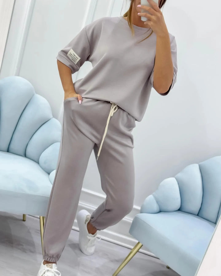 Mila | Completo casual da donna con top semplice e pantaloni
