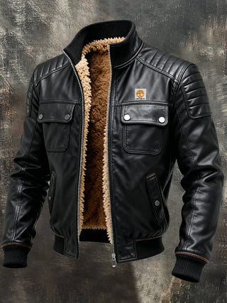 Herenjas Canada | Giacca in similpelle con spalle imbottite