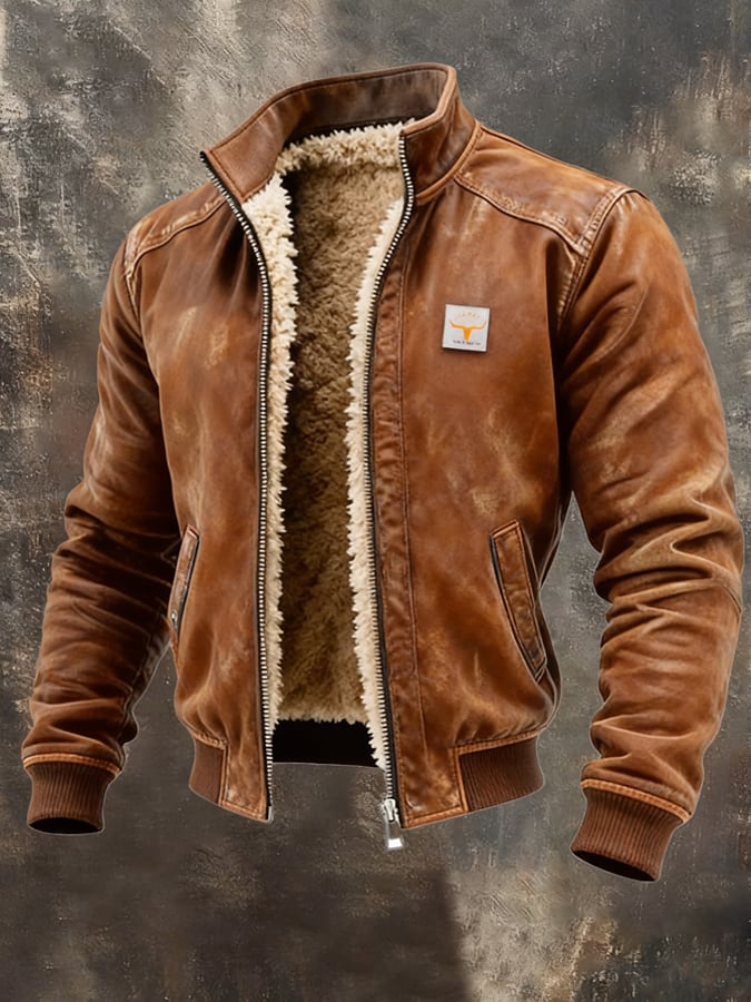 Giacca in look vintage con colletto strutturato