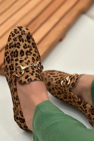 Clotilde | Mocassino stampa leopardata