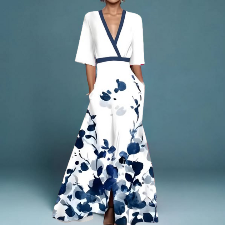 Michelle | Abito elegante con fantasia floreale