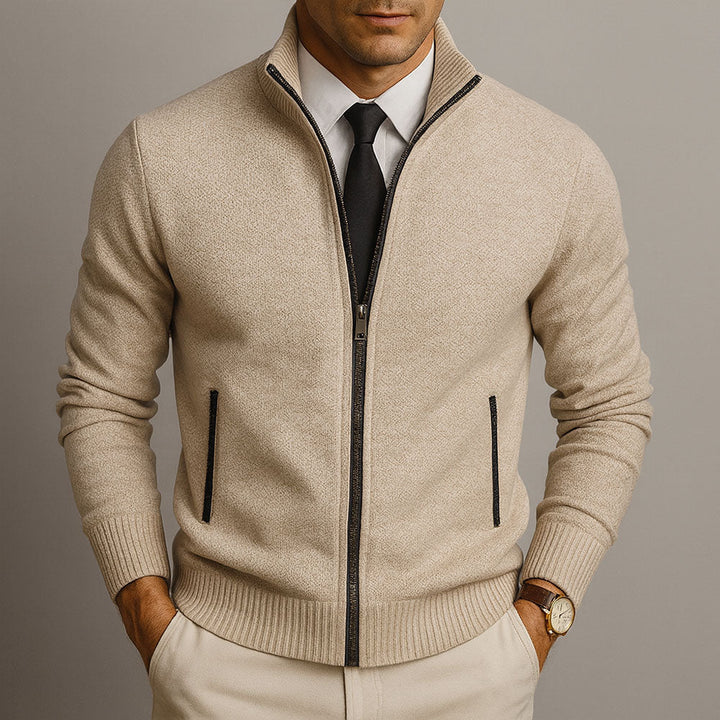 Vincent | Cardigan zip elegante