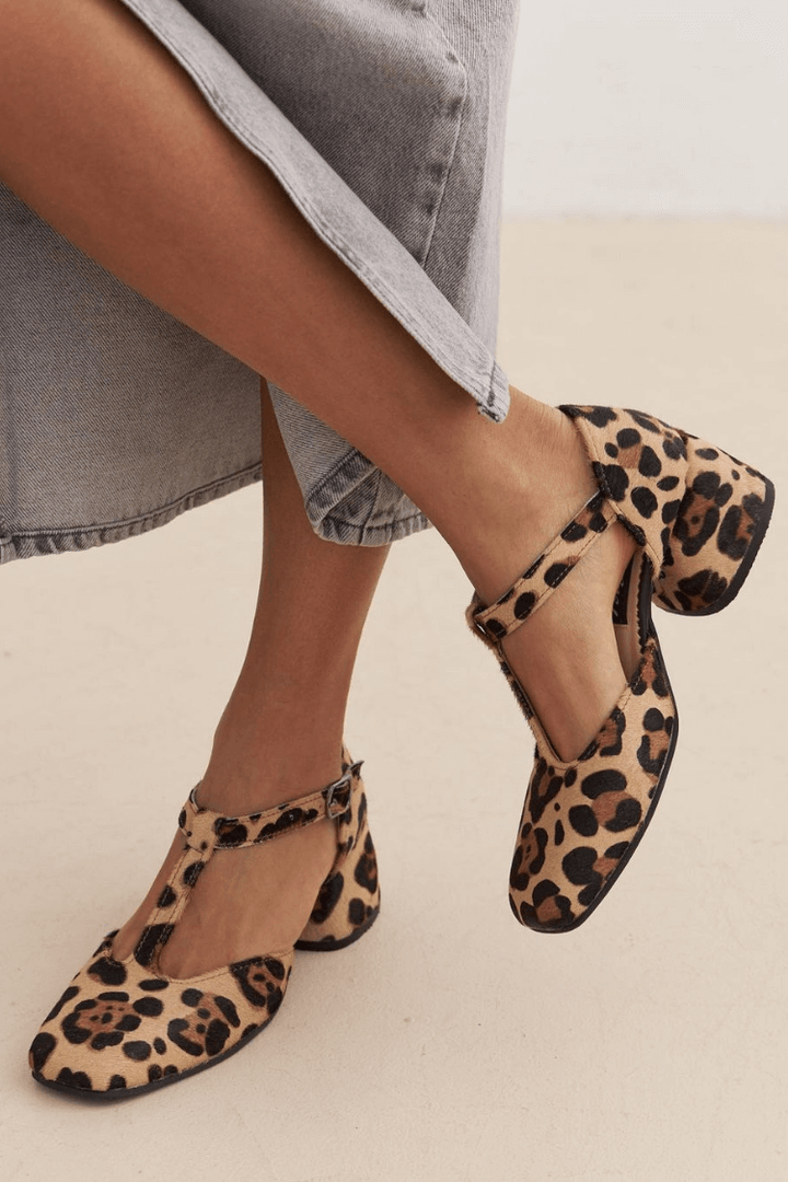 Zulema | Scarpe T-strap animalier