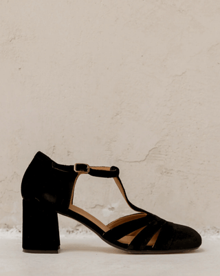 Quirina | Scarpa con cinturino a T e tacco stabile