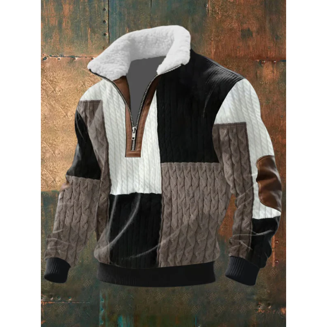 Ettiene | Maglione in pile con zip e colletto alto