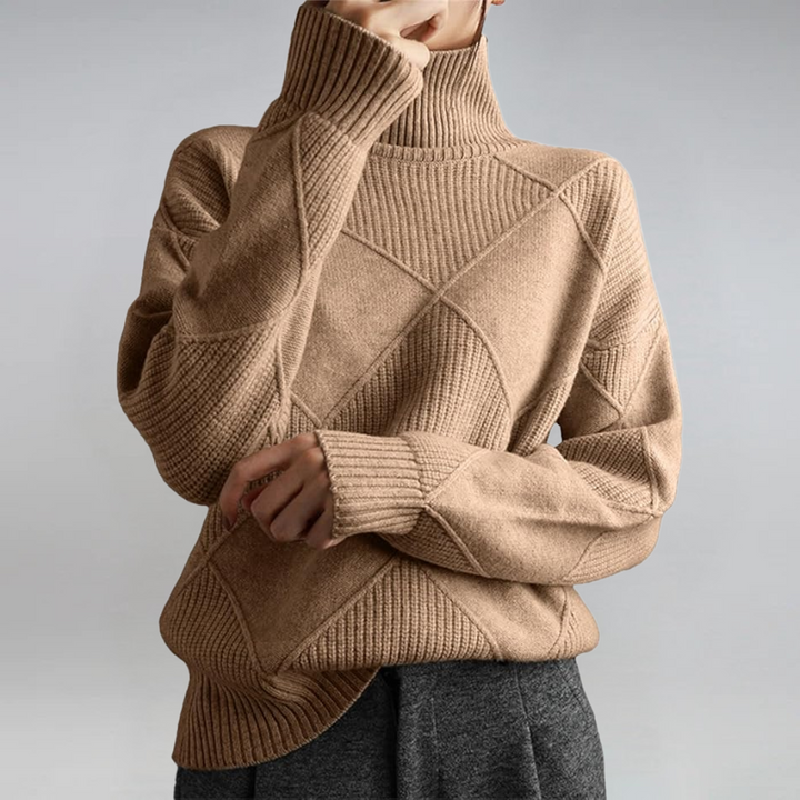 Lauren™ | Maglione a Collo Alto Luxe
