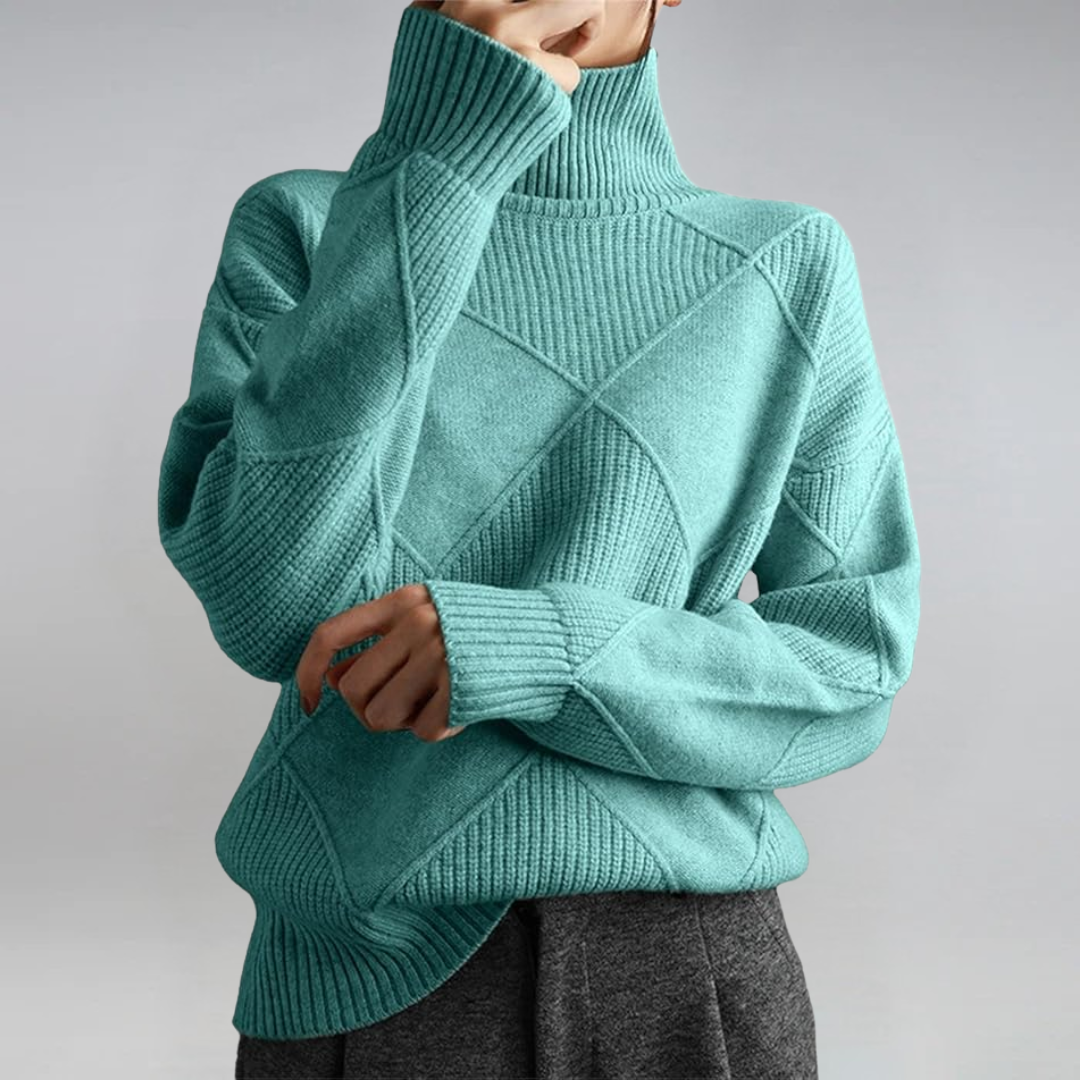 Lauren™ | Maglione a Collo Alto Luxe