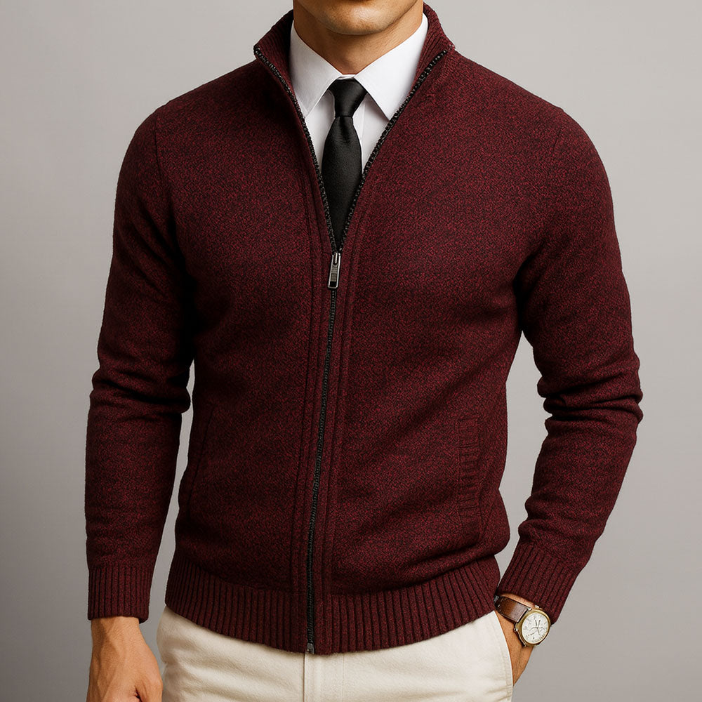Vincent | Cardigan zip elegante