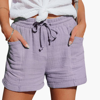 Emma | Pantaloni corti casual con coulisse eleganti