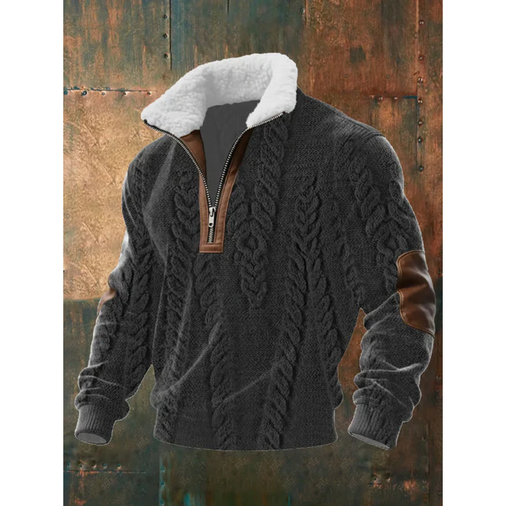 Ettiene | Maglione in pile con zip e colletto alto