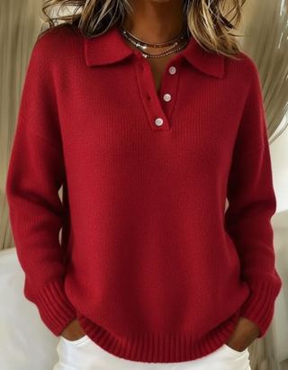 Amalia | Maglione polo casual da tutti i giorni