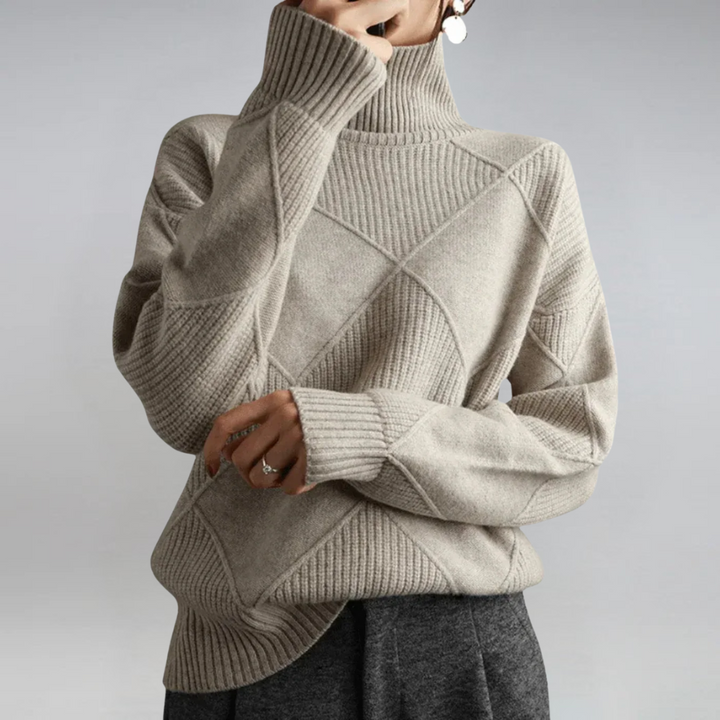 Lauren™ | Maglione a Collo Alto Luxe