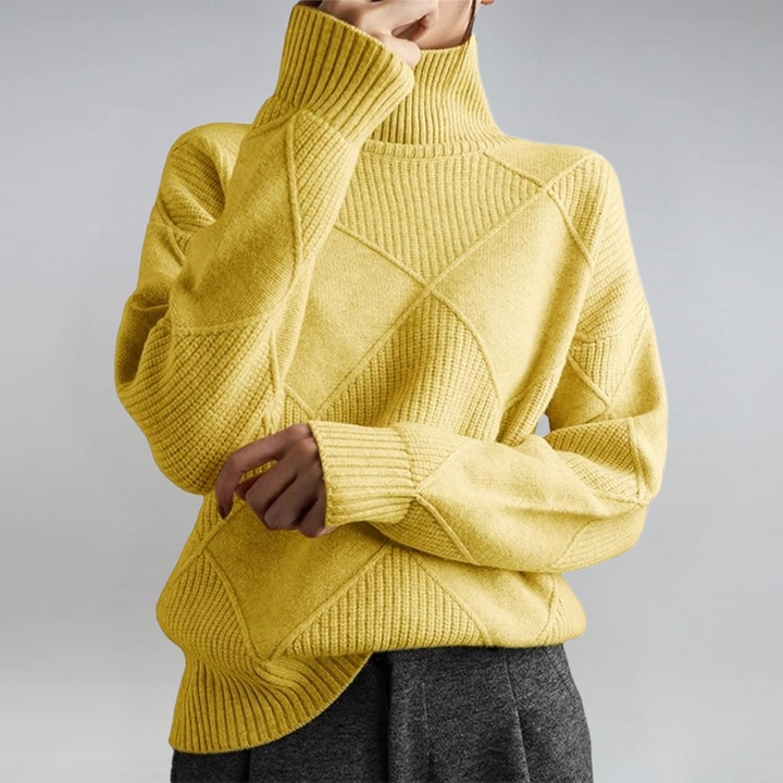 Lauren™ | Maglione a Collo Alto Luxe