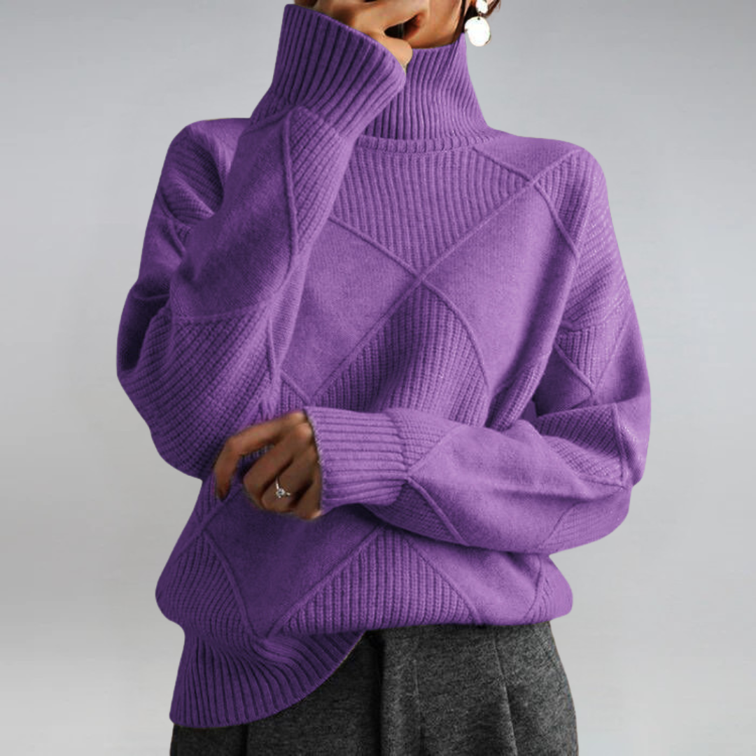 Lauren™ | Maglione a Collo Alto Luxe