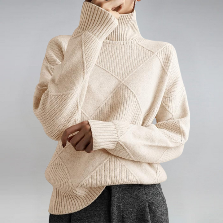 Lauren™ | Maglione a Collo Alto Luxe