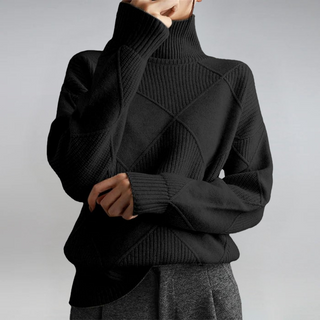 Lauren™ | Maglione a Collo Alto Luxe