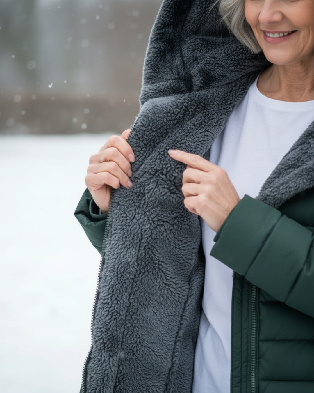Joanna | Giacca invernale elegante foderata in pile