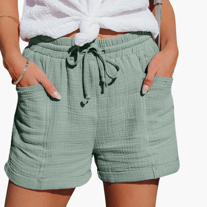 Emma | Pantaloni corti casual con coulisse eleganti