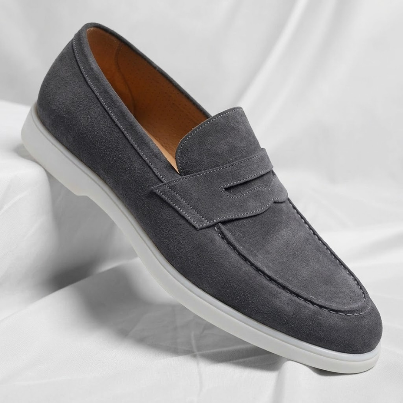 Penny Loafers in Suede Mayfair