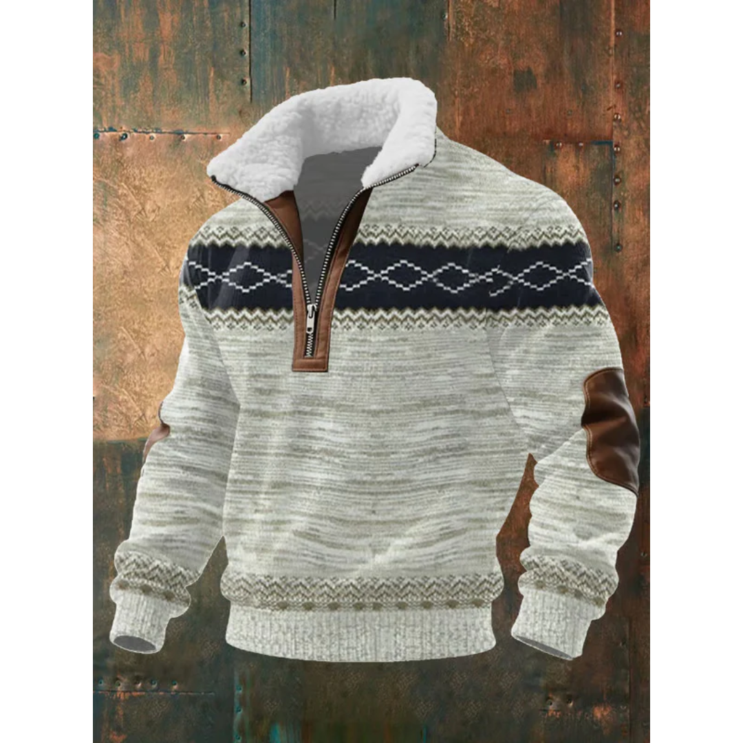 Ettiene | Maglione in pile con zip e colletto alto