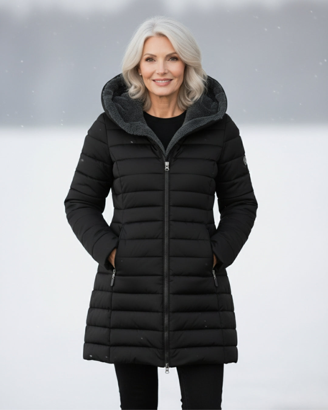 Joanna | Giacca invernale elegante foderata in pile
