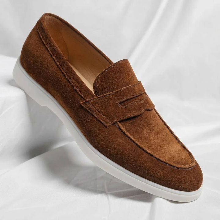 Penny Loafers in Suede Mayfair