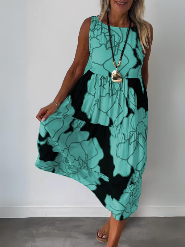 Teresa | Abito elegante con stampa floreale