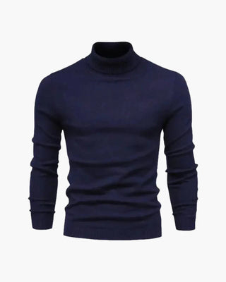 JANGSAN Maglione a Collo Alto in Lana Merino