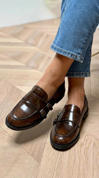 Nives | Mocassino classico con doppia fibbia