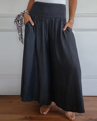 Jasper | Pantaloni a vita alta arricciata - Milla Rose