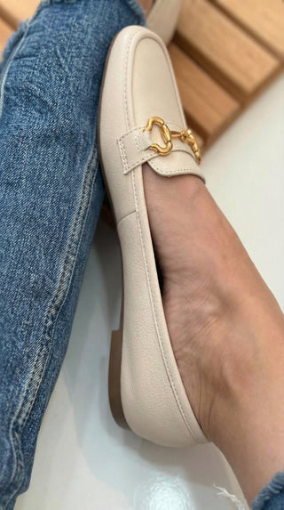 Tersilla | Mocassino elegante con fibbia dorata