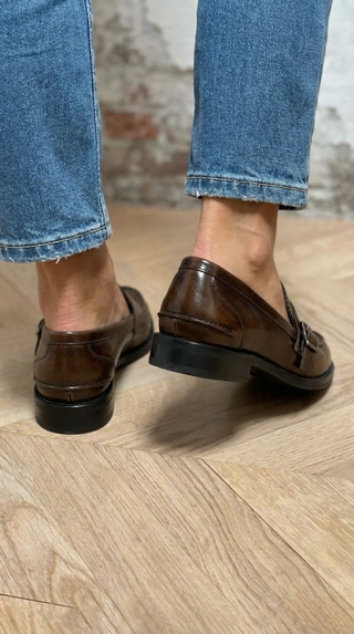 Nives | Mocassino classico con doppia fibbia