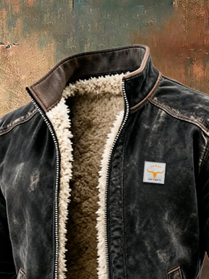 Giacca in look vintage con colletto strutturato