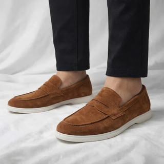 Penny Loafers in Suede Mayfair