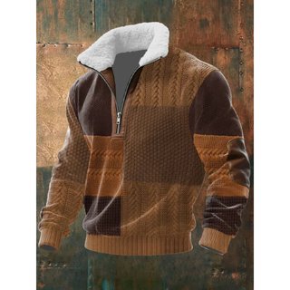 Ettiene | Maglione in pile con zip e colletto alto