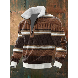 Ettiene | Maglione in pile con zip e colletto alto